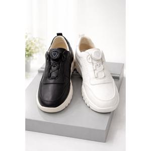 [엘칸토]경량 쿠션 천연 소가죽 여성 다이얼 스니커즈 LCWC38U61