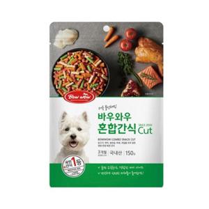 애완용품 바우와우 혼합 Cut 150g 강아지 간식