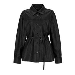 [숲] 숲 셔츠형 벨티드 레더 자켓 (SCRLE31) SCRLE31