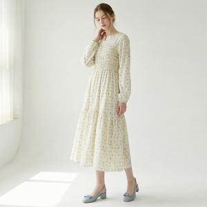 [포커스]잔꽃 나염 스모킹 원피스 PBINF6S1OP3181