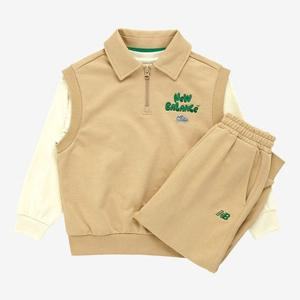 [뉴발란스]뉴발란스키즈 반집업 3PCS 조끼 셋업 NK9YFB321U-35