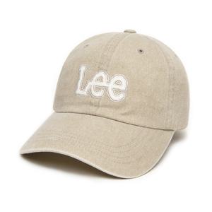 [LEE]LEE 트위치 아플리케 피그먼트 볼캡 베이지 LE2601CA04BE