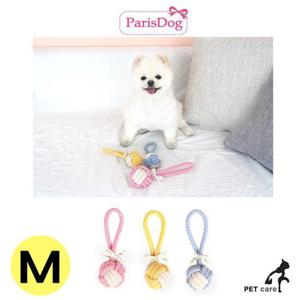 장난감 패리스독 볼 핸들 로프 토이 M 랜덤1개