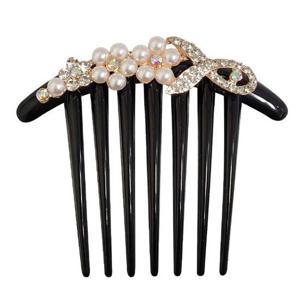 진주 올린머리 장식 빗핀 머리꽂이 진주꽃 뒤꽂이 머리장식 헤어장식 올림머리 비녀