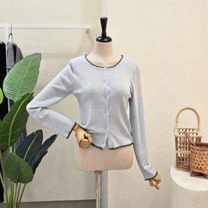 [포커스]FS6B9KC5312_스티치 파스텔 라운드 가디건