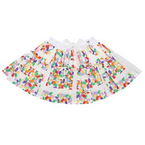 [프렌치캣(백)]WH 플라워 스커트 Q52DBS050