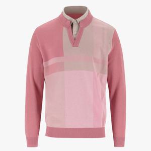 [피에이티]1L13603 빅체크 이중에리 스웨터_JJ