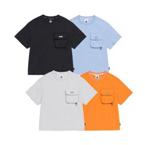 [내셔널지오그래픽키즈]K262UTS860 어드벤처 에어로벤트 우븐 반팔 티셔츠 4종택1