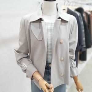 [잇미샤]플리츠 하프 트렌치 코트 ITP3WBY310CA