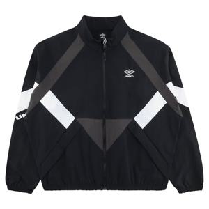 엄브로 팝러쉬 컬러블럭 스탠넥 바람막이 자켓 UR123CJK34BLK
