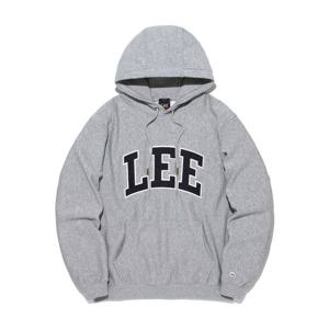 [LEE]LEE 데님 아플리케 로고 후드 그레이 LE2601HD03GR