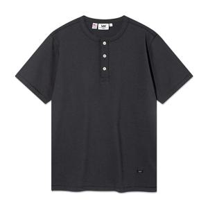 [LEE]LEE 헨리넥 반팔 티셔츠 챠콜 LE2602ST18CH