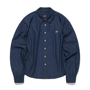 [LEE]LEE 우먼 베이직 데님 셔츠 인디고 다크 LE2601SH64ID