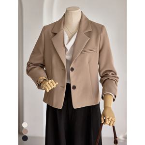 [커스텀에이블]투버튼 크롭자켓_T2602JK013A