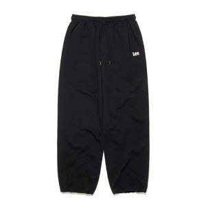 [LEE]LEE 펠트 트위치 로고 스웻 팬츠 블랙 LE2601PT33BK