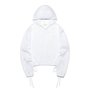 [LEE]LEE 우먼 후드 긴팔 티셔츠 화이트 LE2602LT61WH