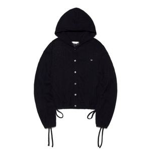 [LEE]LEE 우먼 후드 긴팔 티셔츠 블랙 LE2602LT61BK