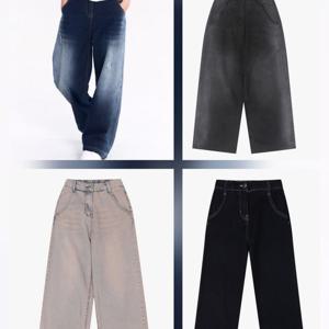 [더데이걸]뒤밴딩 와이드 데님 TGTJ25F02