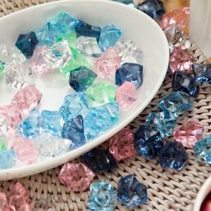 얼음 모형 가짜 알갱이 중 2cm (100-120개) 4컬러 인테리어 장식 소품 아크릴 크리스탈 돌 어항