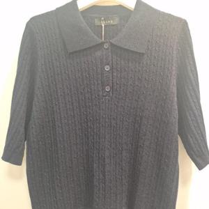 클리지 HC45 꽈배기 카라 반팔니트티 CQ3WKT0762F