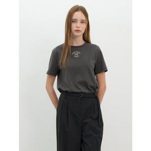 [올리브데올리브] 올리브데올리브 (OW5ME499) 리본 자수 포인트 반팔 티셔츠 OW5ME499