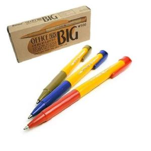 (유미) 오피스볼펜 오피스빅 볼펜 1.0mm 12자루(1타) Office Ball 1.0 볼펜