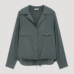 [리스트]루즈핏 스트링 오픈 카라 셔츠 TWWSTP72030