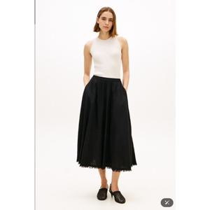 [타미힐피거 여성] T22G1WSC066WT1 린넨 볼륨 미디 스커트 T22G1WSC066WT1