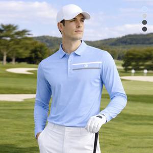 [LIVE][데니스골프] 26SS신상 남성 냉감 쿨에어 시그니처 긴팔카라티_NARMMTS021