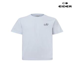 아이더 (DUM26241_B1) 공용 LAVANDE (라방드) UNI 그래픽 반팔 라운드 티셔츠