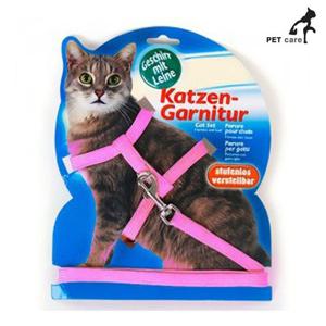 하네스 트릭시 고양이 세트 핑크