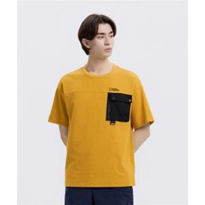 내셔널지오그래픽 NATIONALGEOGRAPHIC N262MTS540 [NRN] 유틸리티 가슴포켓 세미오버핏 반팔 티셔츠 MUSTARD N262MTS540042 406942