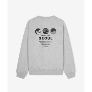 뉴발란스 NEW BALANCE NBNCG2A013 UNI NB 서울 글로벌 익스클루시브 맨투맨 (GRAY) NBNCG2A013_AC 451207