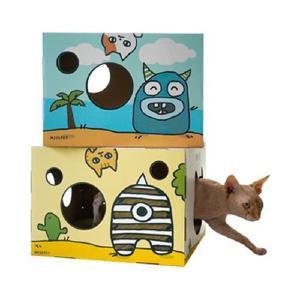 스크레쳐 미스펫 카툰몬스터 스크래쳐 캣하우스 블루