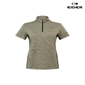 아이더 (DWM26232_K6) 여성 HERITAGE (헤리티지) 하이테크 반팔 짚업 티셔츠