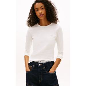 [타미힐피거데님] 타미진 여성 슬림 저지 롱슬리브 티셔츠 T32G0TTO21TWT2 T32G0TTO21TWT2