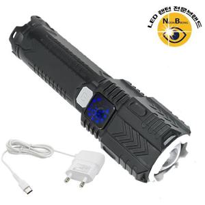 LED손전등 XHP70칩 LED 충전식 서치 야외 라이트 랜턴 손전등 후레쉬