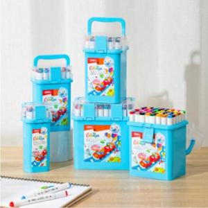 [문구/오피스] 슬림 델리 마카펜 워셔블 트윈 48색 델리 수성 삼각