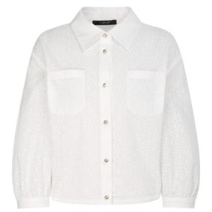 질스튜어트뉴욕   26SS  자수장식 코튼 긴팔블라우스 JSBL6B320WT