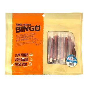 애견간식 빙고 오리 우피껌 400g 1팩 애견간식 강아지간식
