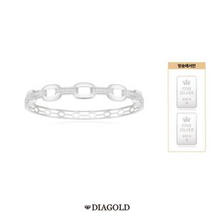 [방송에서만 실버 추가 증정] 디아골드 925 실버 스톤클립 뱅글팔찌