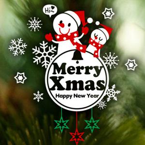 눈꽃 스티커/랄랄라 X-mas 눈사람-엠블렘 B타입