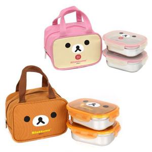 리락쿠마 도시락 [2단 가방스텐 얼굴-108] [K0656]