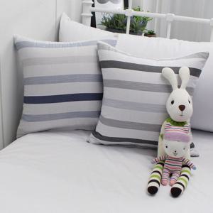 [당일 출고] 프리마베라 쿨스킨 선염시어서커 쿠션(솜포함) 50x50