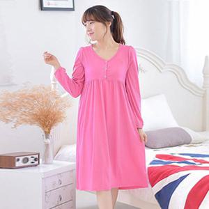 T.긴팔유리단추원피스- 수유복 수유원피스 임부복