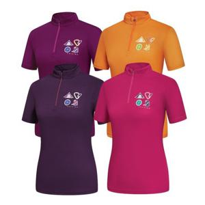 콜핑 여름 여성 등산 반팔 집업티셔츠