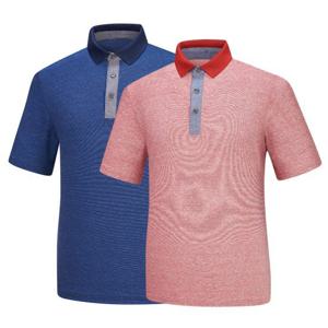 콜핑 여름 남성 등산 린넨 배색 남자 반팔 카라 티셔츠