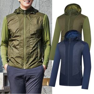 콜핑 봄 남성 등산 바람막이 냉감 후드 메쉬소재 남자 자켓