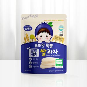 퓨어잇 떡뻥 유기농 블루베리 쌀과자 아이 간식
