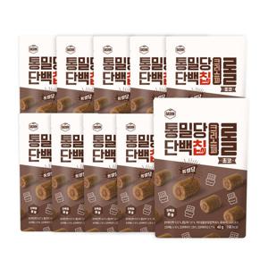 [다신샵] 통밀당 단백칩 크리스피롤 초코 10개